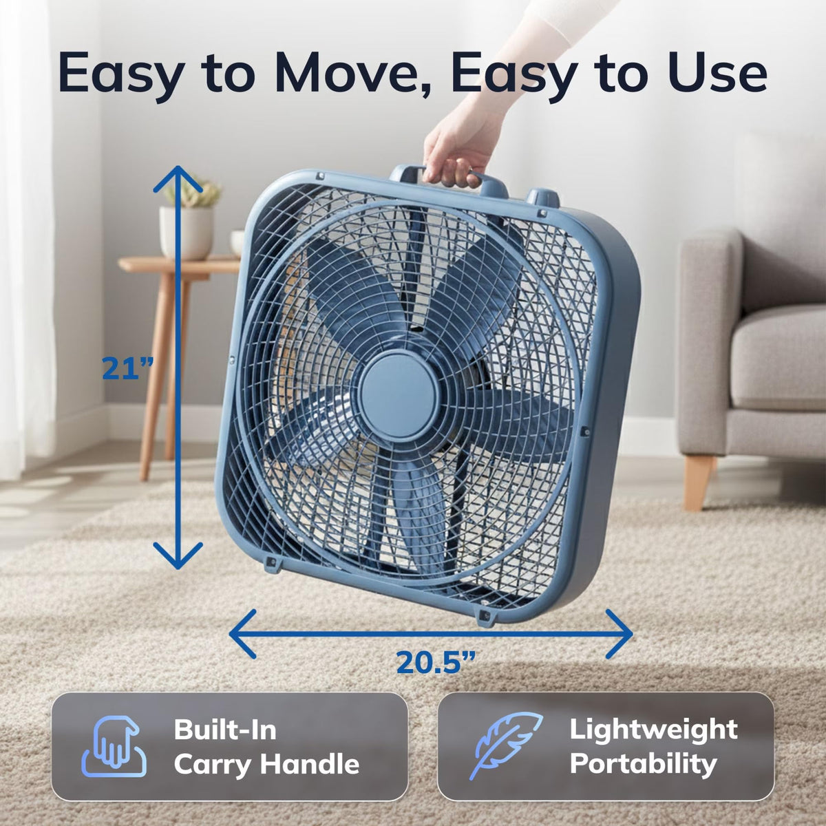 20" 3-Speed Weather-Resistant Box Fan D843