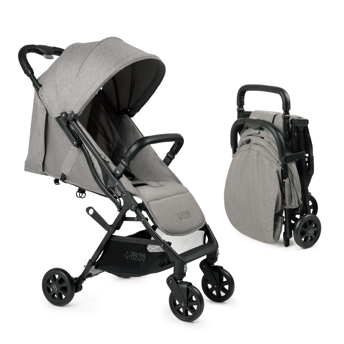 Lightweight Compact Travel Stroller with Canopy, Storage Basket & Recline N78781