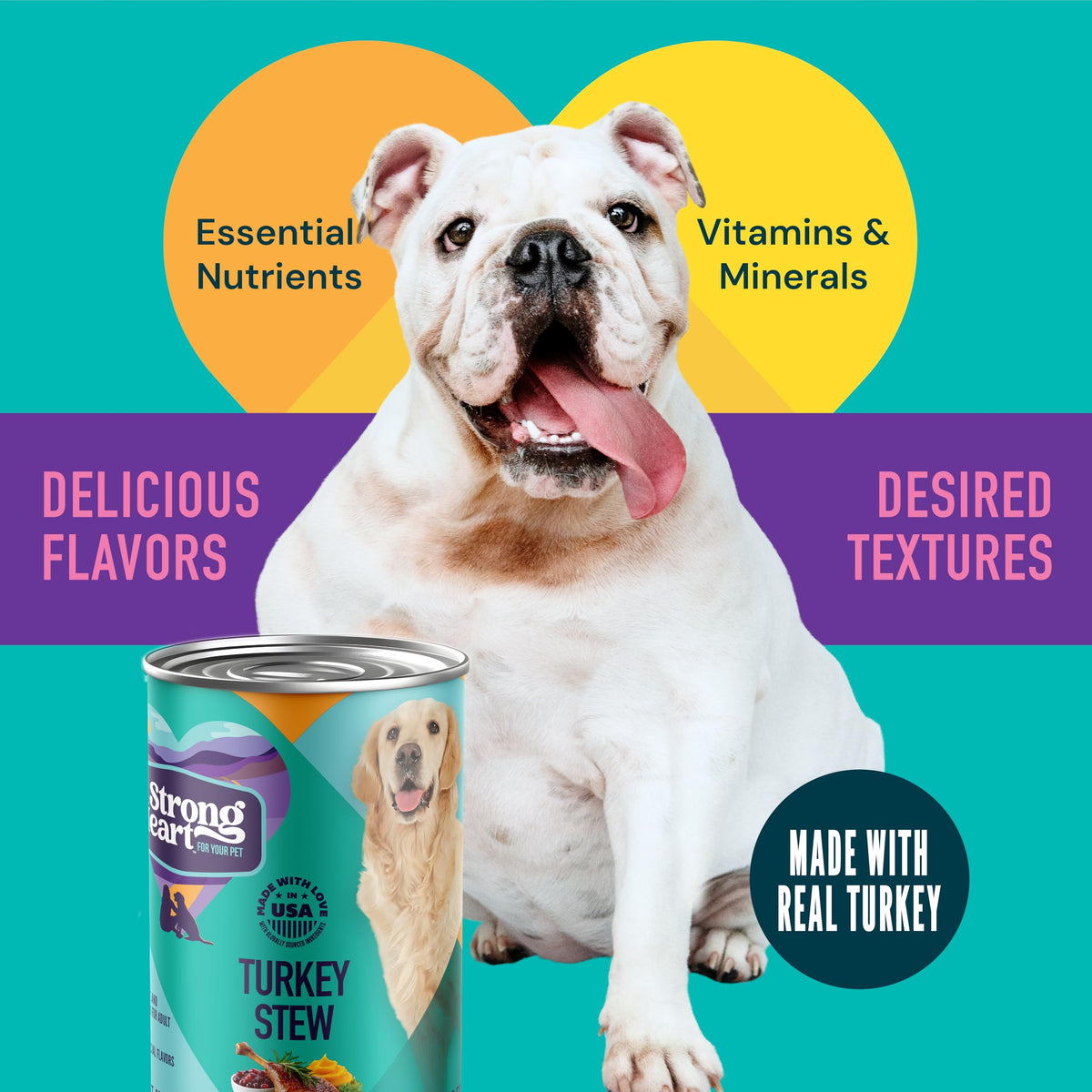 Turkey Stew Wet Dog Food 13.2 oz Can Pack of 12 O3391