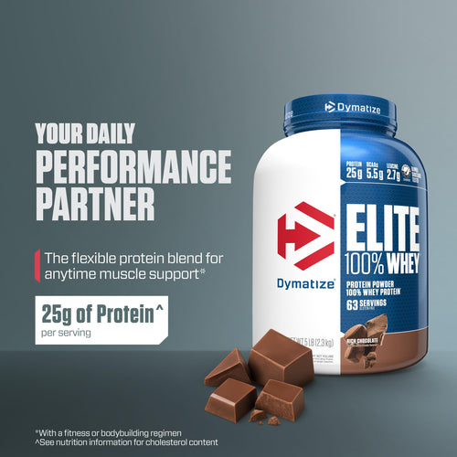 100% Whey Protein Powder, 25g Protein, Rich Chocolate, 5 Pound D668193