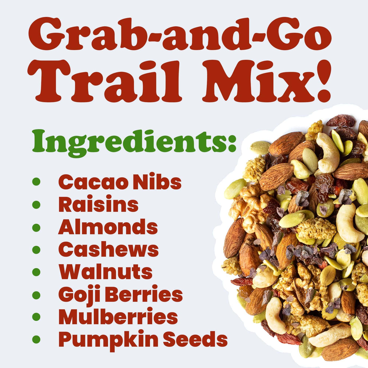 Organic Raw Snack Mix, 8 Ounces Q14884