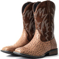Cowboy Boots for Men Western Ostrich Embroidered Pull On Boots G706936