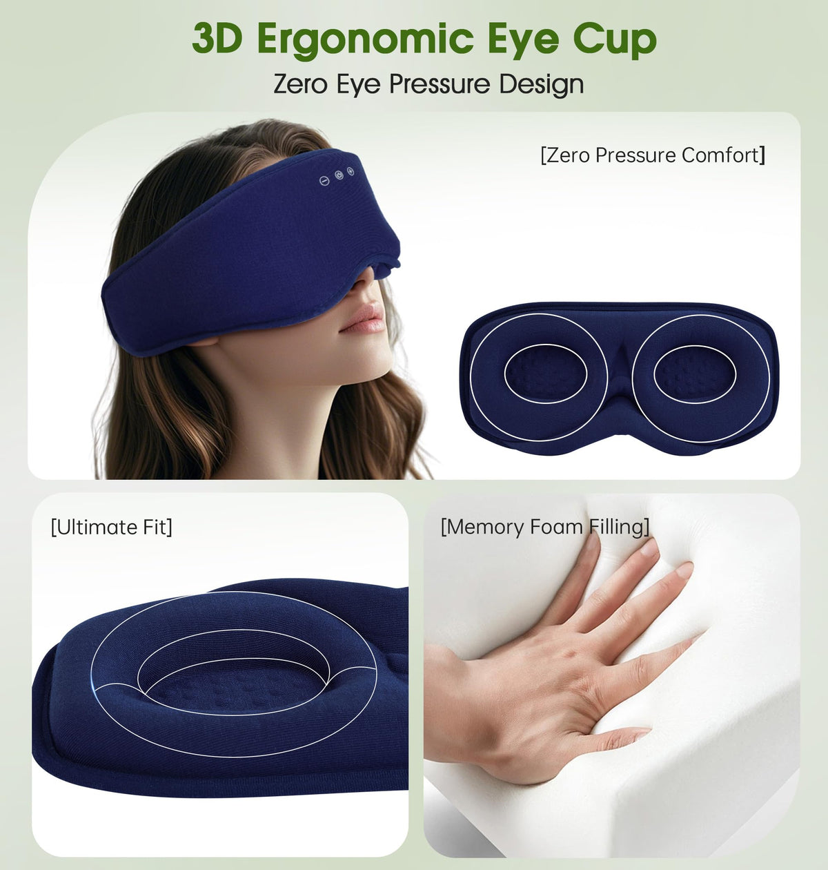 Bamboo Cotton Bluetooth Sleep Mask H421