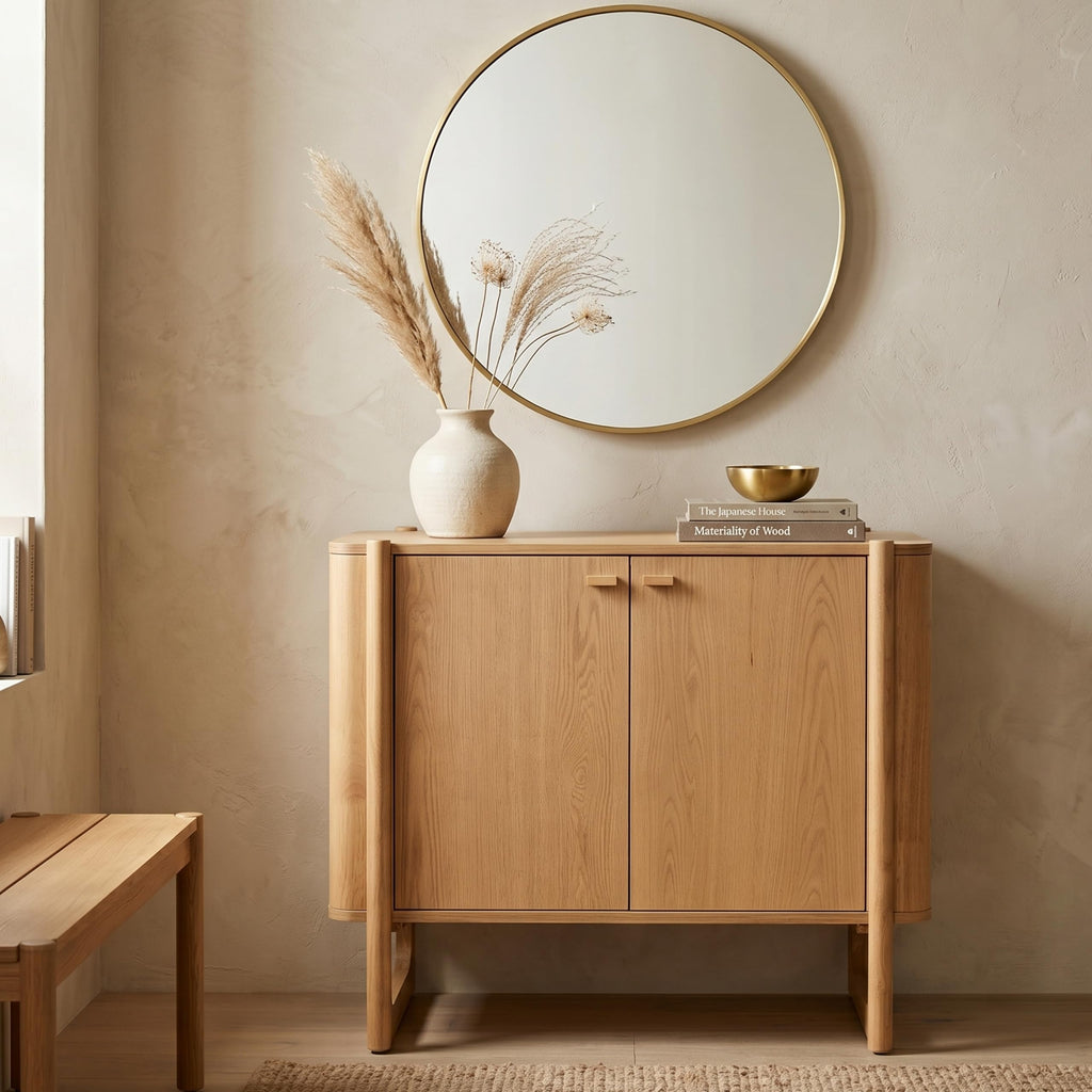 Solid Wood Accent Cabinet & Media Console Y375