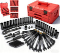 132-Piece SAE/Metric Mechanics Tool Set with Storage Case S980606
