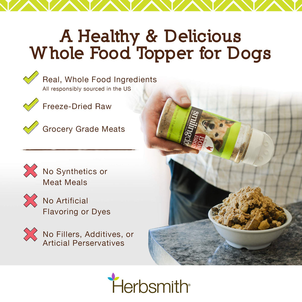 Freeze Dried Beef Bone Broth Powder for Dogs 3.35 oz H827