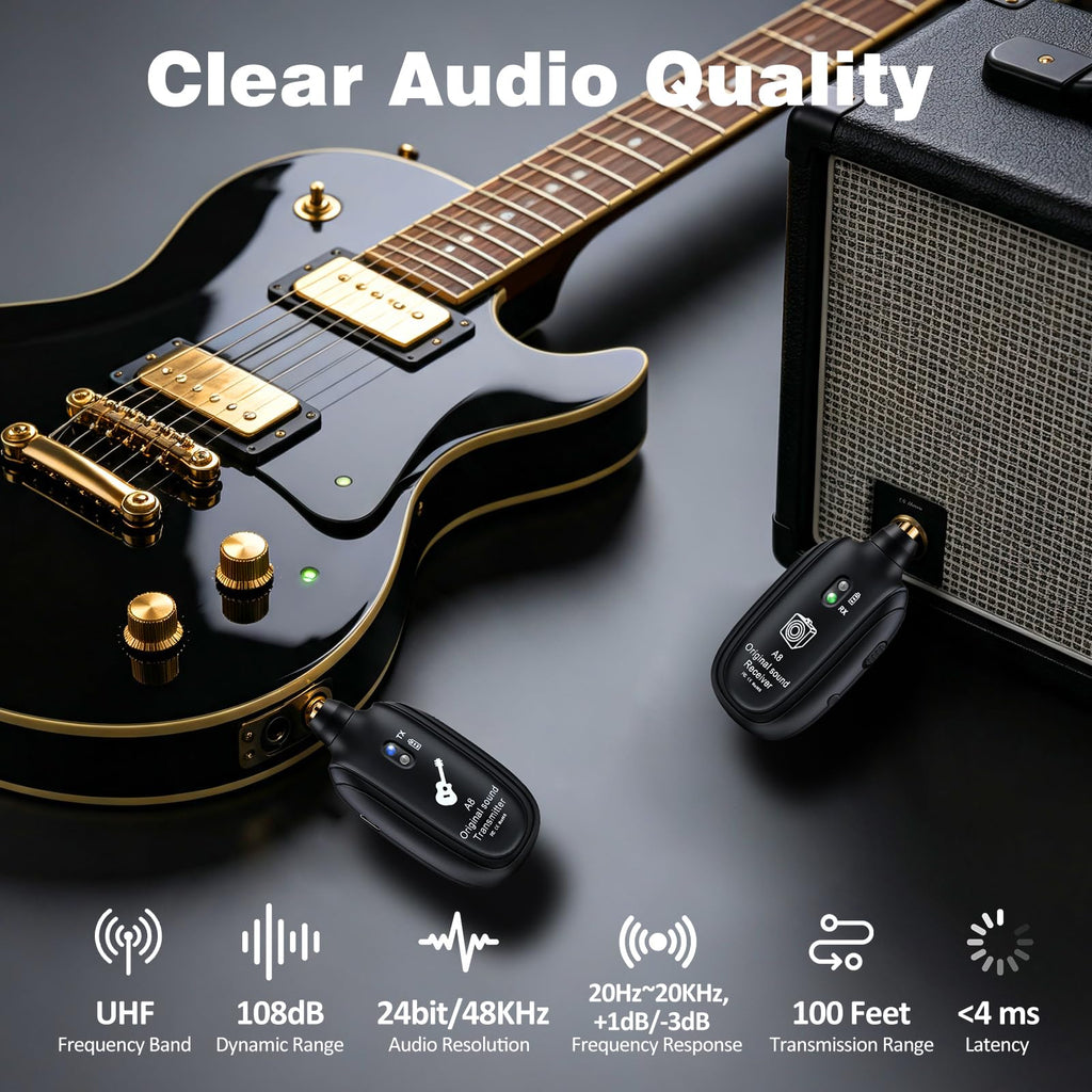 Wireless Guitar System UHF 2 Modes K8445
