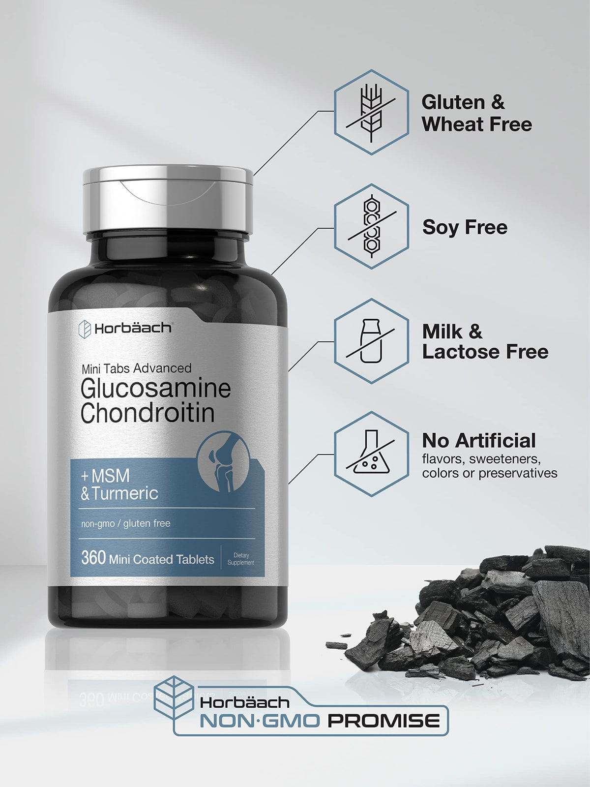 Glucosamine Chondroitin MSM Turmeric 360 Tablets L628106