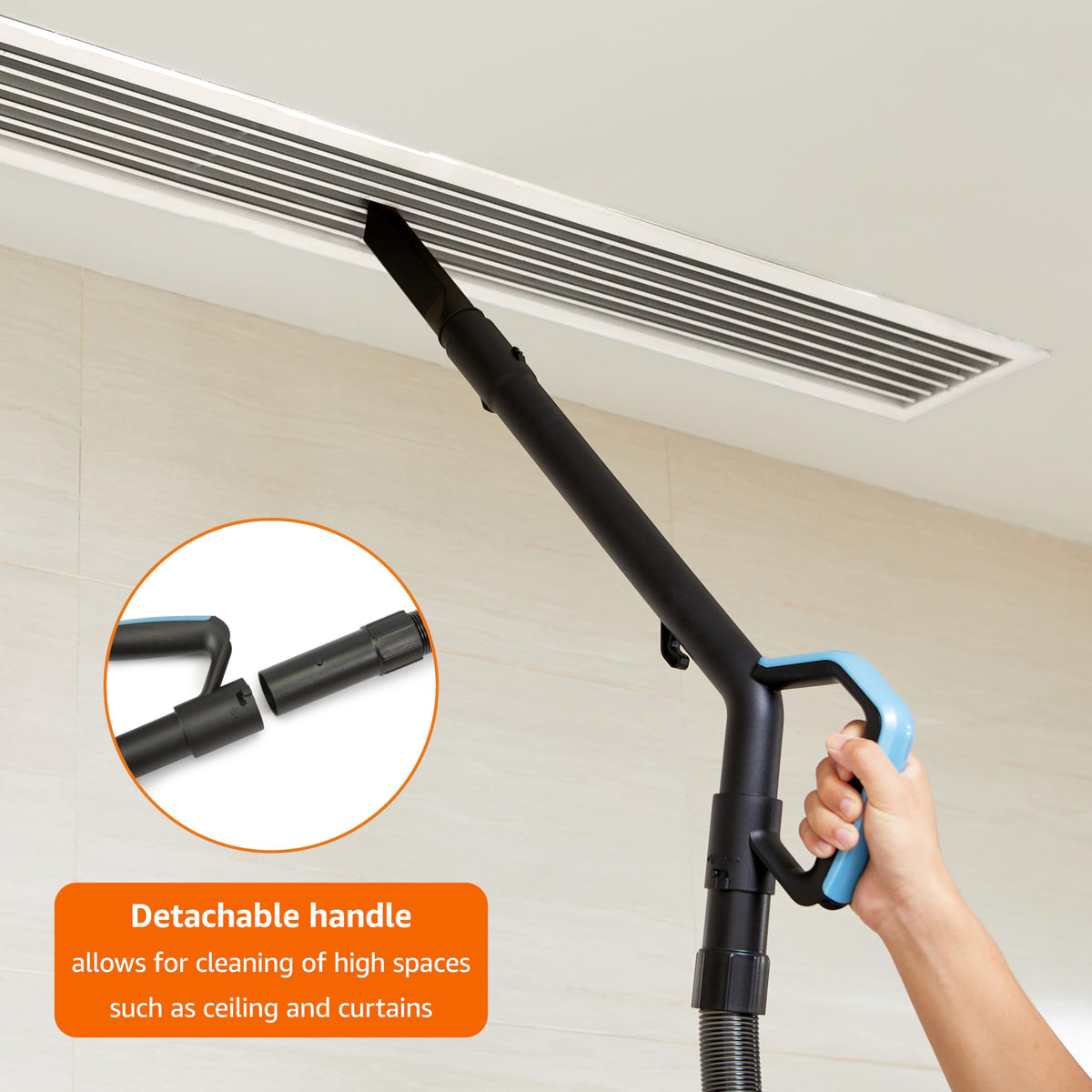 Upright Bagless Vacuum Cleaner, Washable Filter, 1.7L Dust Cup, Black/White J41493