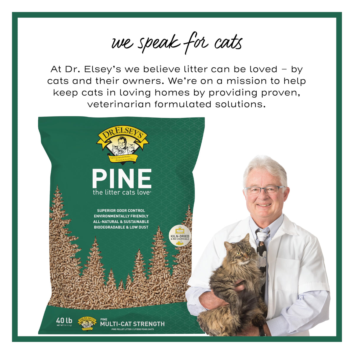 All-Natural Kiln-Dried Pine Cat Litter 40 lb. Bag E6682