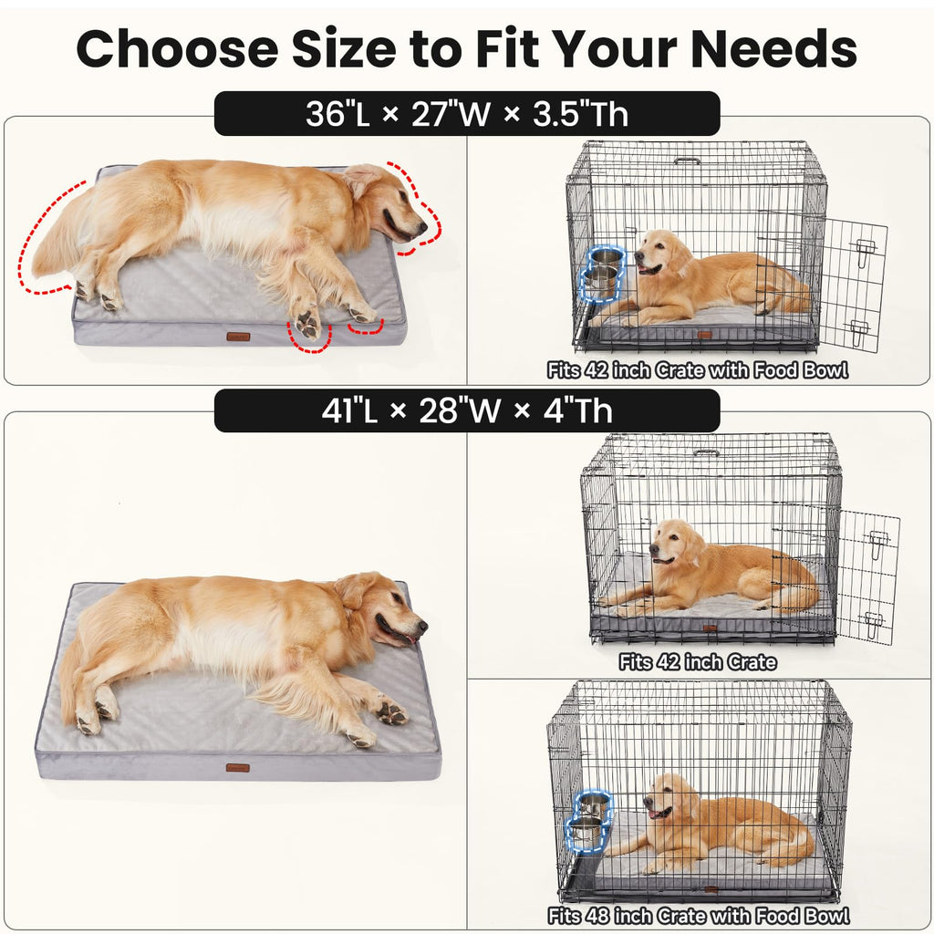Large Reversible Memory Foam Dog Bed K855