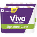Cloth Paper Towels 12 Family Rolls W32372