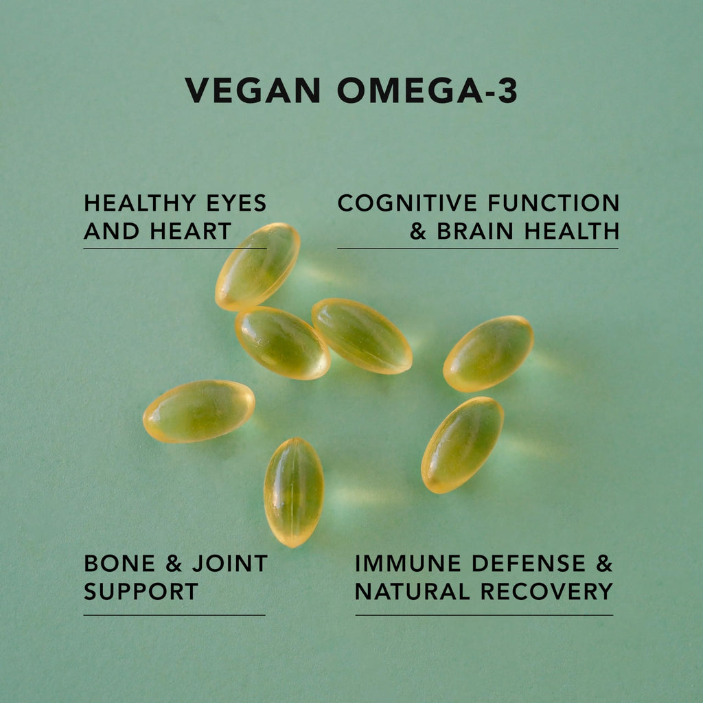 Vegan Omega-3 Algal Oil DHA EPA Softgels, 120ct T917