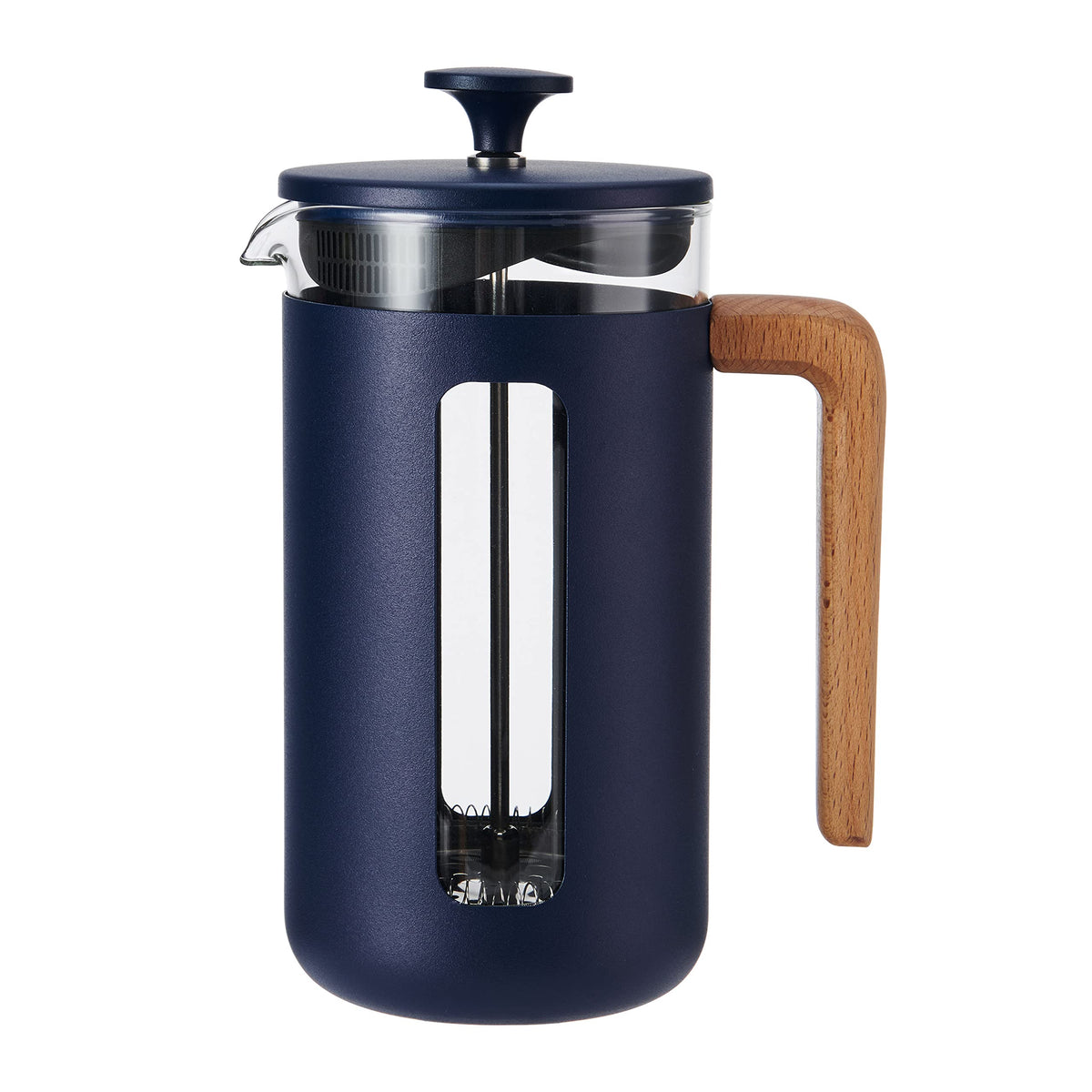 8 Cup Heat Resistant Borosilicate Glass and Stainless Steel French Press Coffee Maker N27711