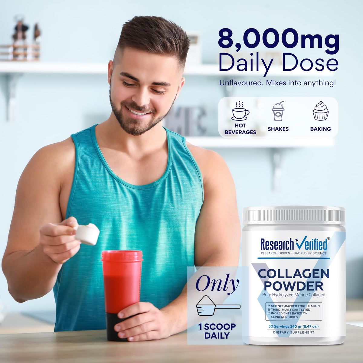 Hydrolyzed Marine Collagen Powder Unflavored Q2225