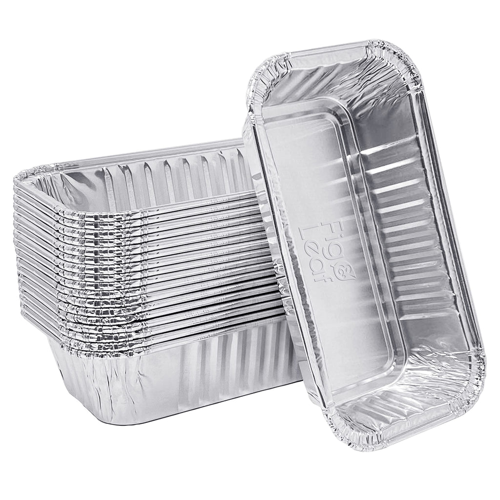 20 Pack Disposable Aluminum Foil Drip Pans S2418