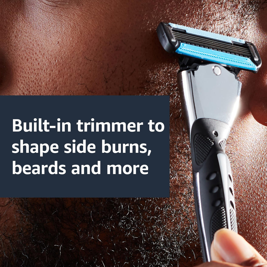 5-Blade Razor Blade Refills with Dual Lubrication, 8 Cartridges N213594