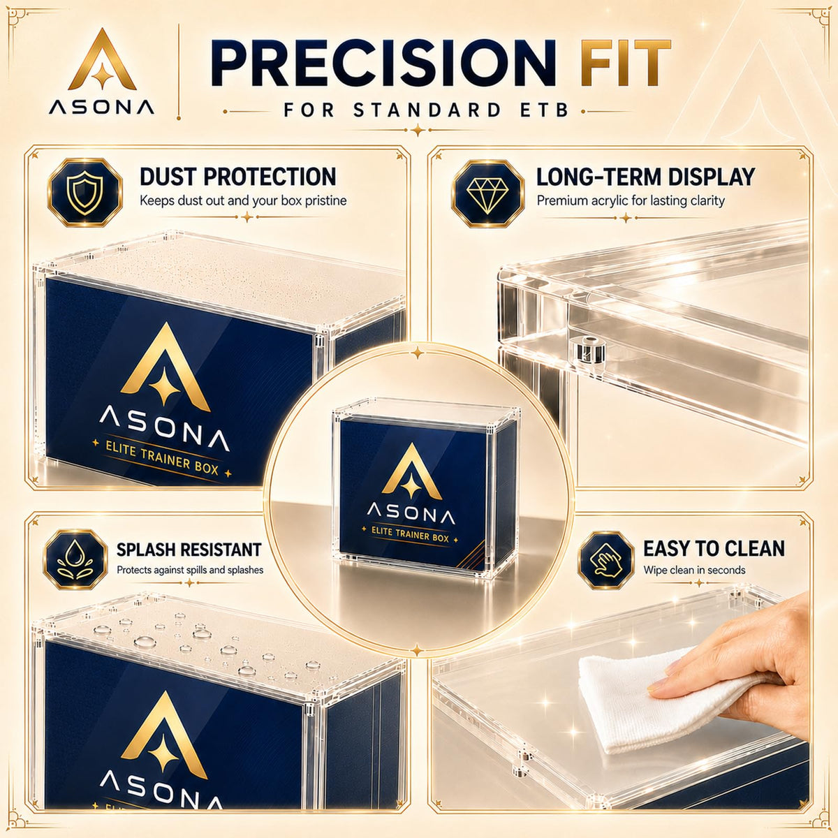 Clear Magnetic Acrylic Case 2-Pack S445806