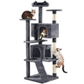 70in Multi-Level Cat Tree with Sisal Scratching Posts R714511
