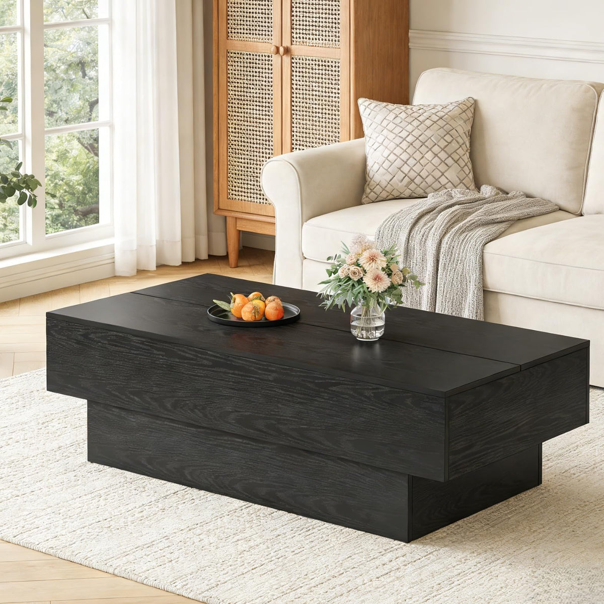 Black Rectangle Coffee Table E726233