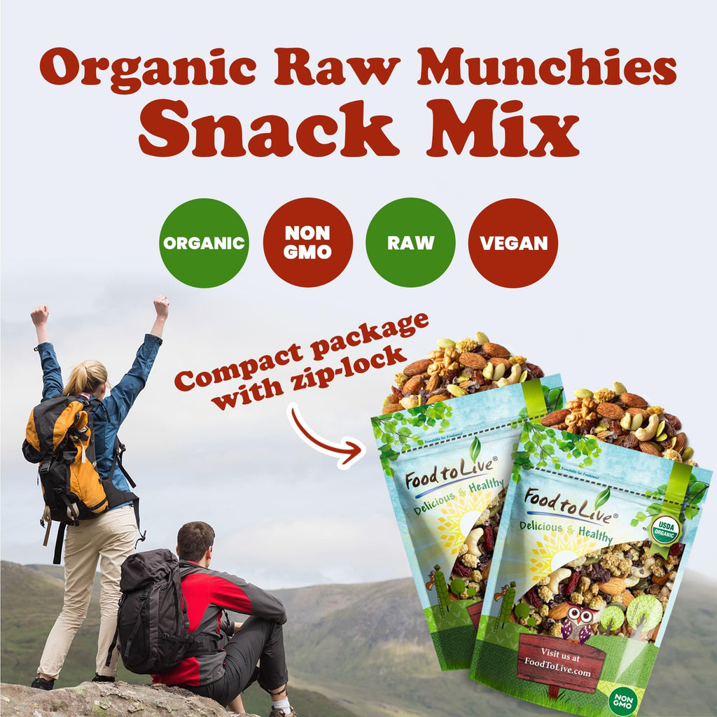 Organic Raw Snack Mix, 8 Ounces Q14884