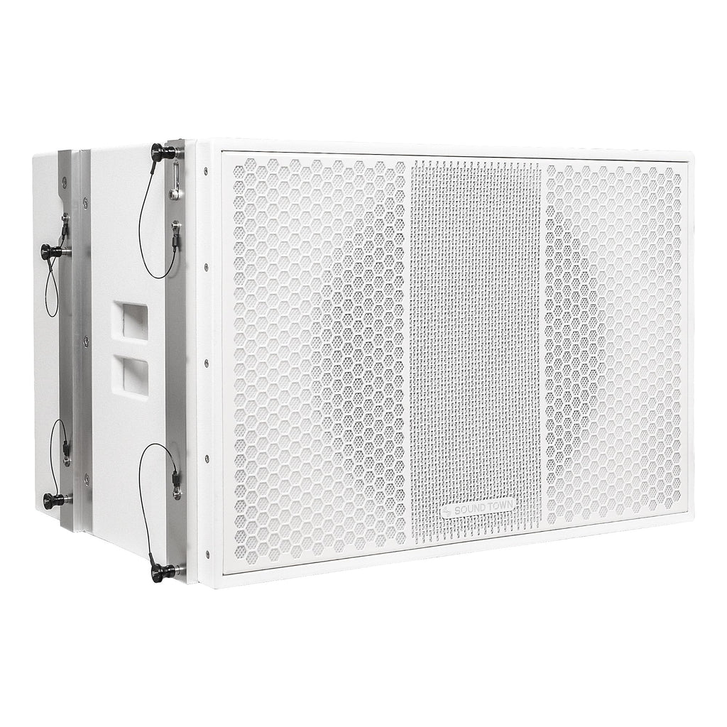 18” 1600W Powered Line Array Subwoofer with DSP, White X1592