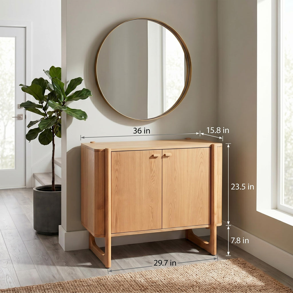 Solid Wood Accent Cabinet & Media Console Y375