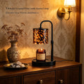 Black Leopard Print Candle Warmer Lamp with Timer C87301