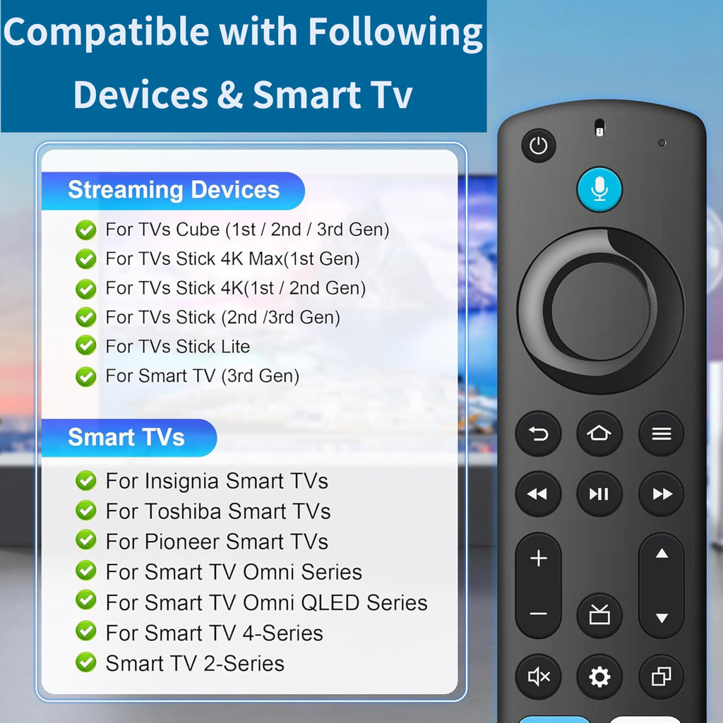 Voice Remote Replacement for Fire TV Stick and Smart TVs J52659