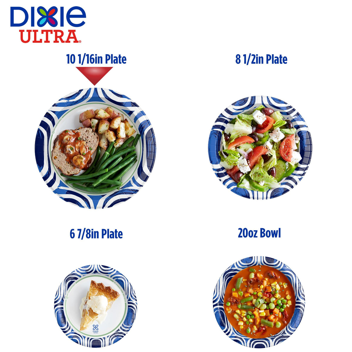 Large 10 Inch Heavy Duty Disposable Paper Plates Z1513