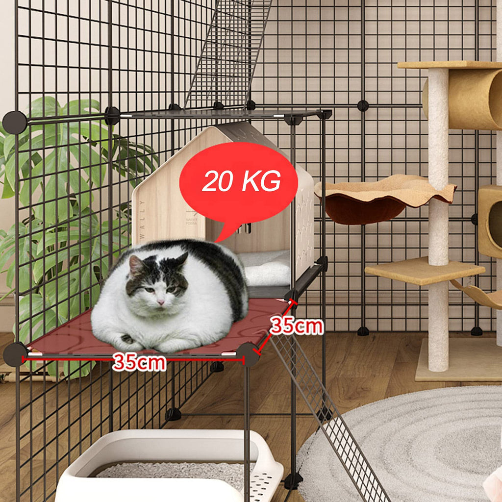 Metal Wire Small Animal Cage 111 * 111 * 146cm N12272