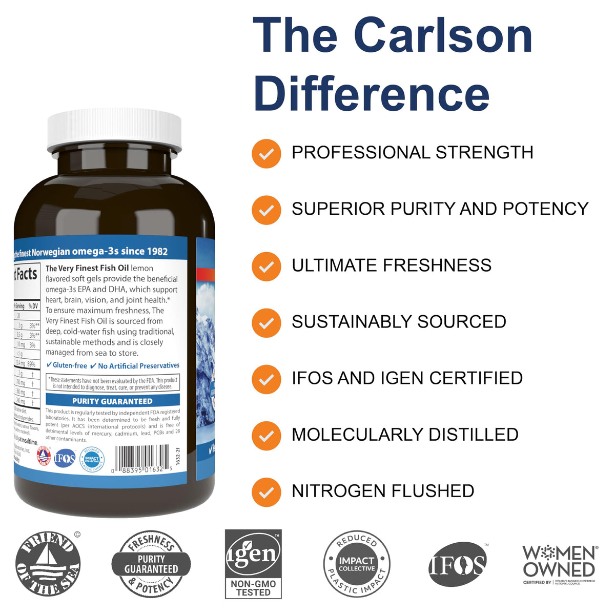 Fish Oil 700 mg Omega-3s Lemon 240 Softgels B435198