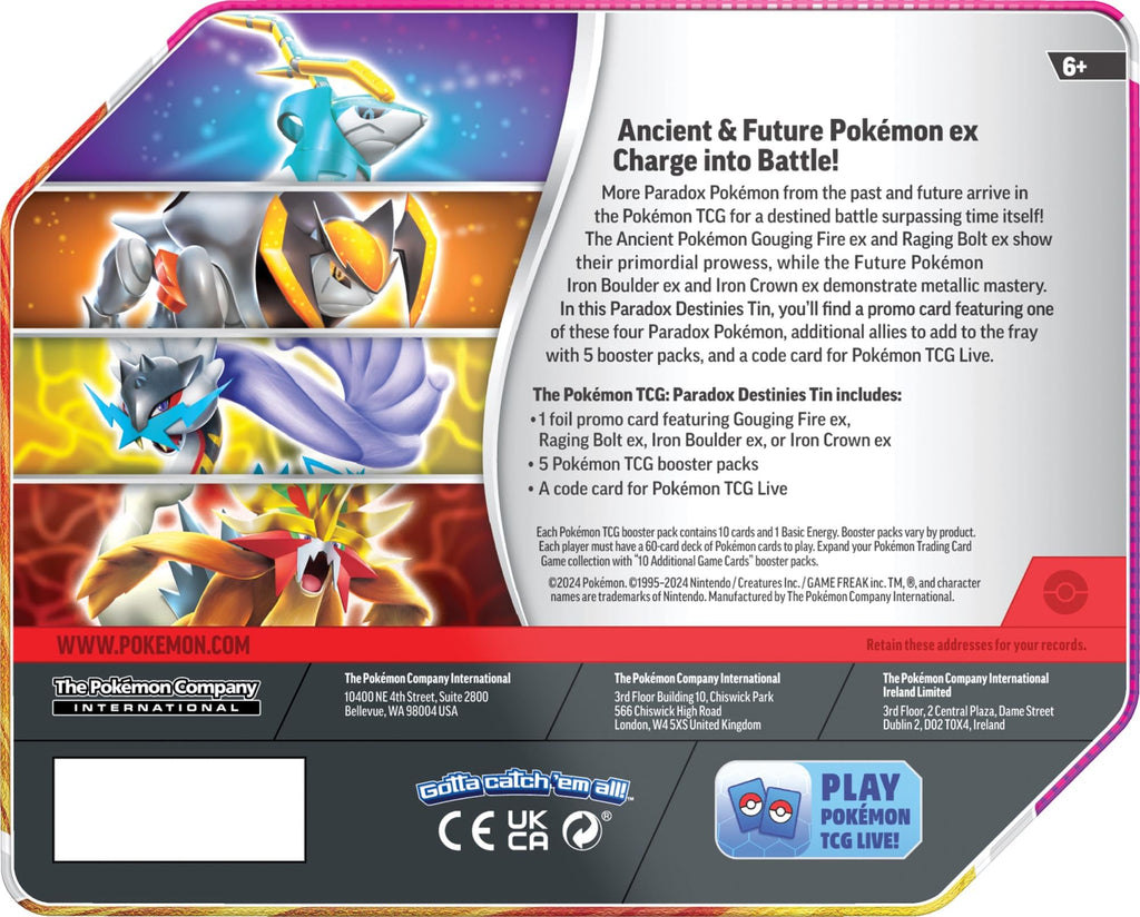 Pokemon TCG Tin Y1056