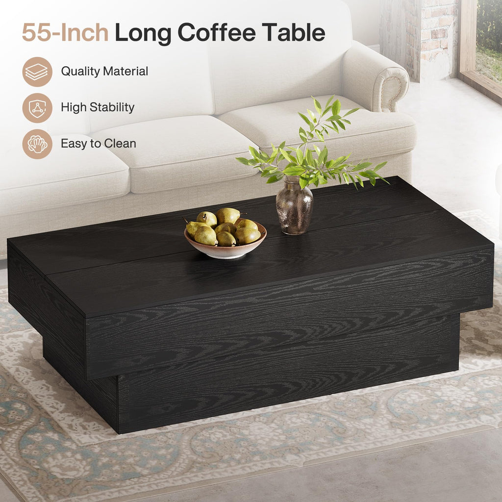 Black Rectangle Coffee Table E726233