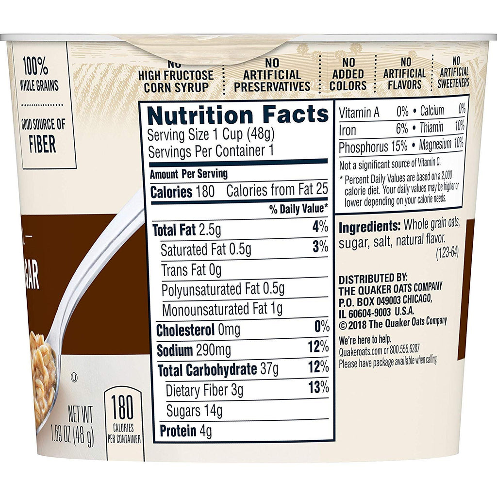 Instant Oatmeal Maple Brown Sugar 1.69oz Pack of 3 E64275