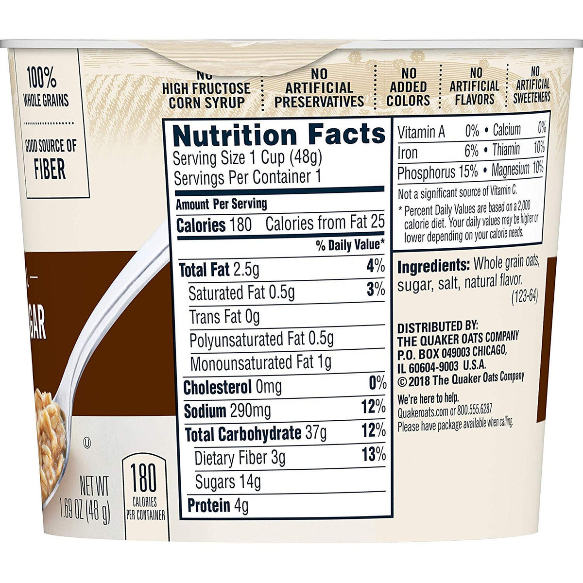 Instant Oatmeal Maple Brown Sugar 1.69oz Pack of 3 E64275