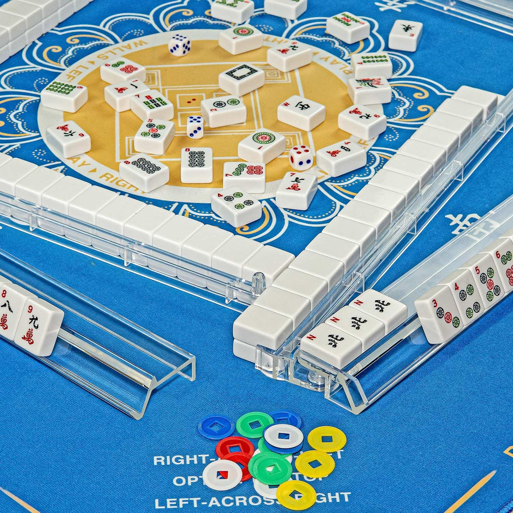 Mahjong Racks with Pushers Set of 4 P7863