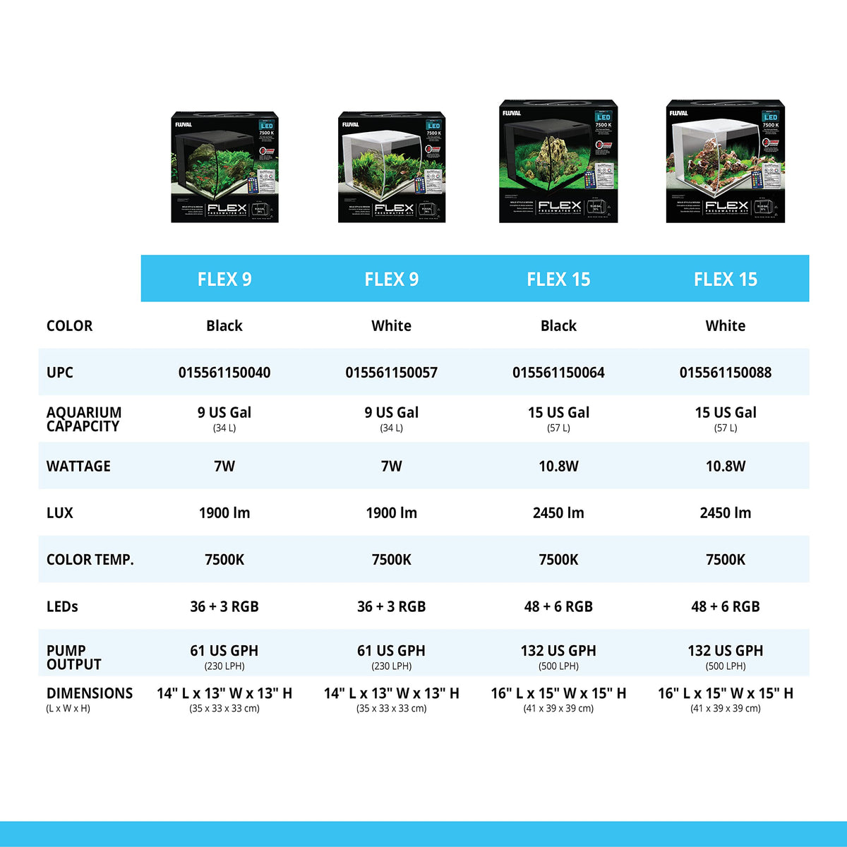 15 Gallon Nano Glass Aquarium Kit V1614
