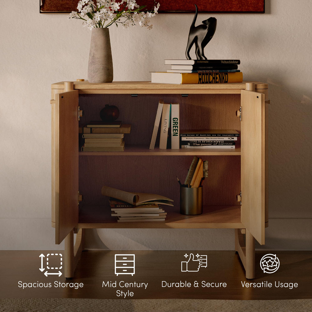 Solid Wood Accent Cabinet & Media Console Y375