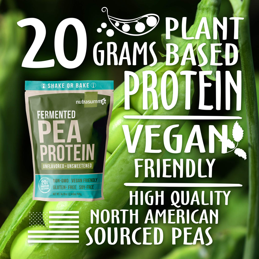 Unflavored Unsweetened Vegan Pea Protein Powder 2.14 LB Z9840