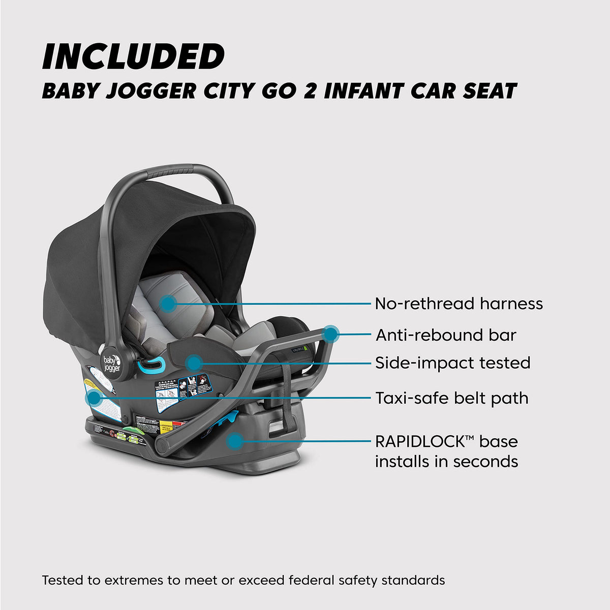 Single-to-Double Modular Travel System with Infant Car Seat N878743