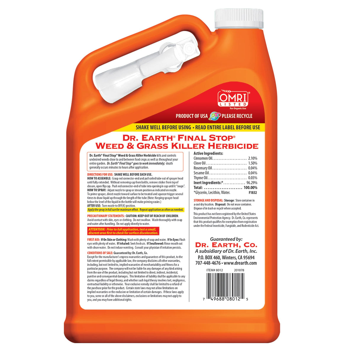Natural Herbicide 1 Gallon T9016