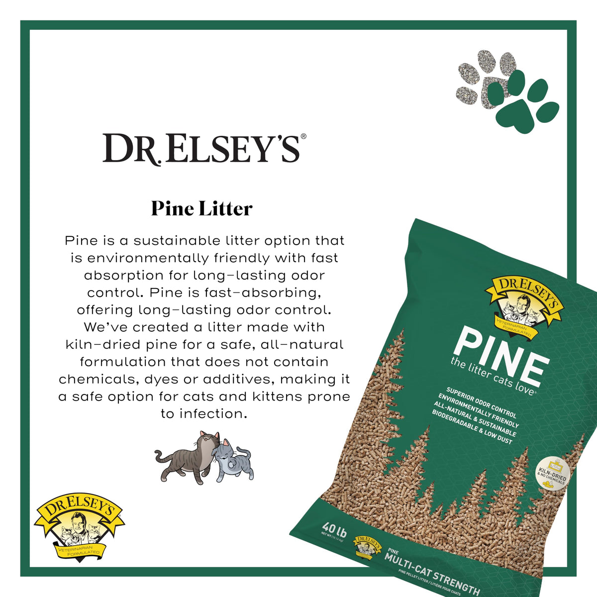 All-Natural Kiln-Dried Pine Cat Litter 40 lb. Bag E6682