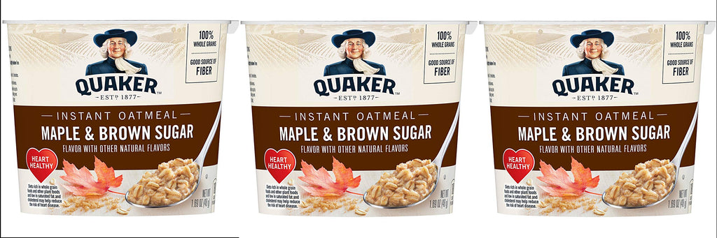 Instant Oatmeal Maple Brown Sugar 1.69oz Pack of 3 E64275