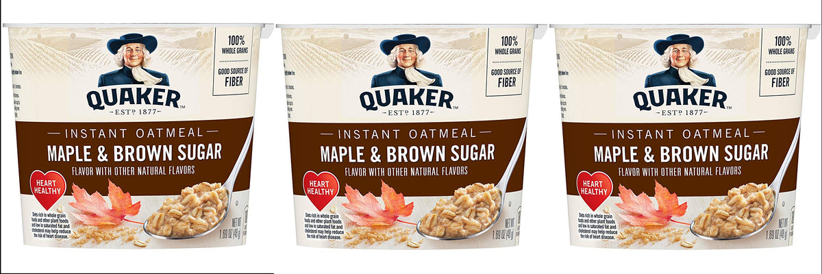 Instant Oatmeal Maple Brown Sugar 1.69oz Pack of 3 E64275