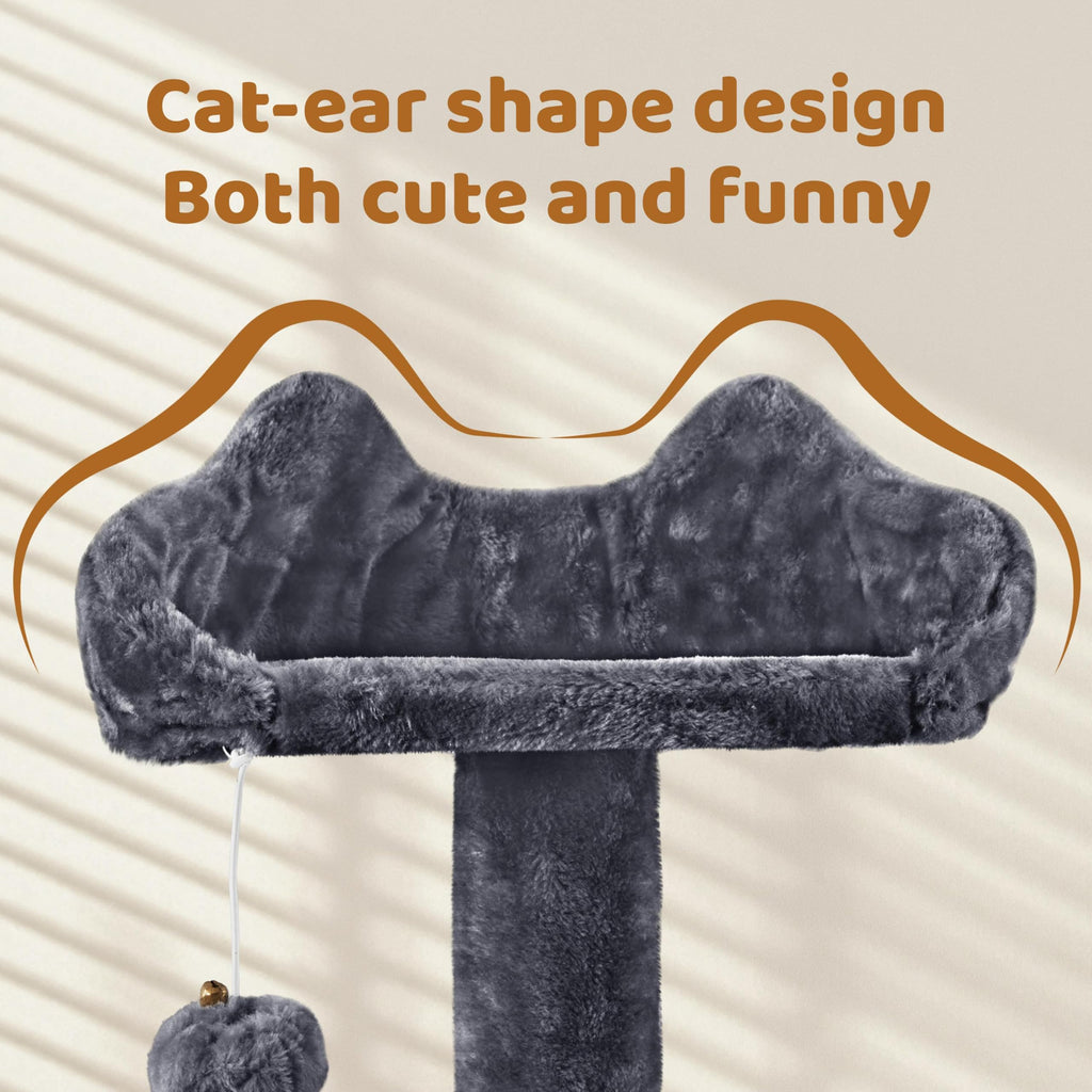 70in Multi-Level Cat Tree with Sisal Scratching Posts R714511