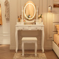 Vanity Desk with Mirror and Lights Y675