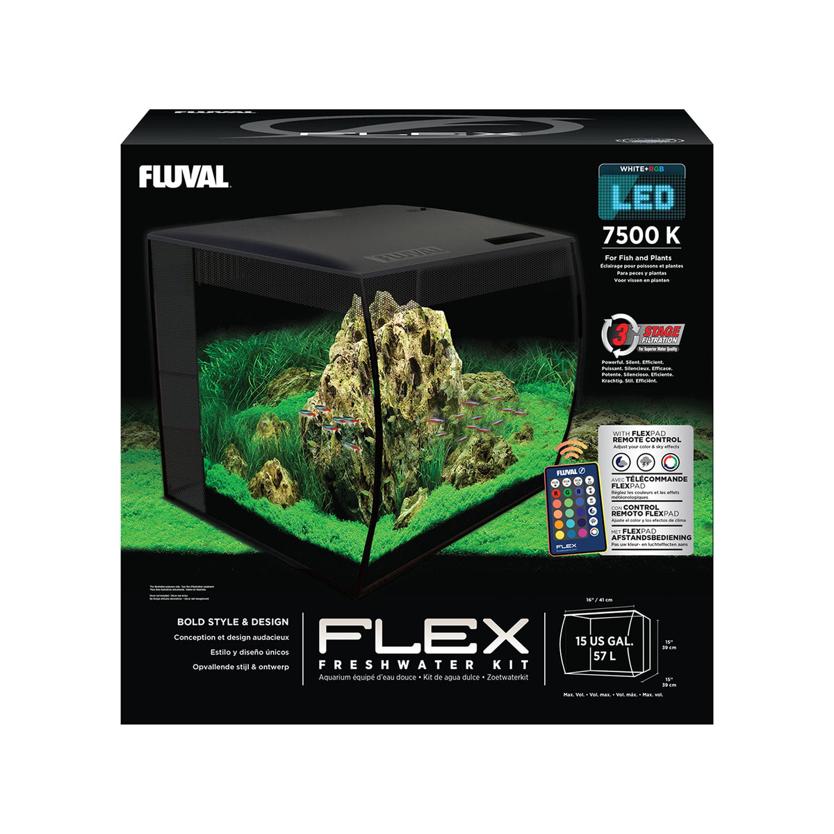 15 Gallon Nano Glass Aquarium Kit V1614
