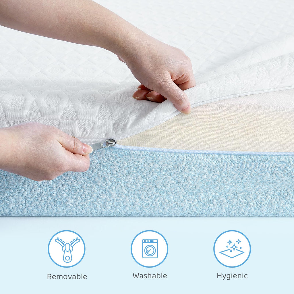 Dual-Sided Gel Memory Foam Crib Mattress T150