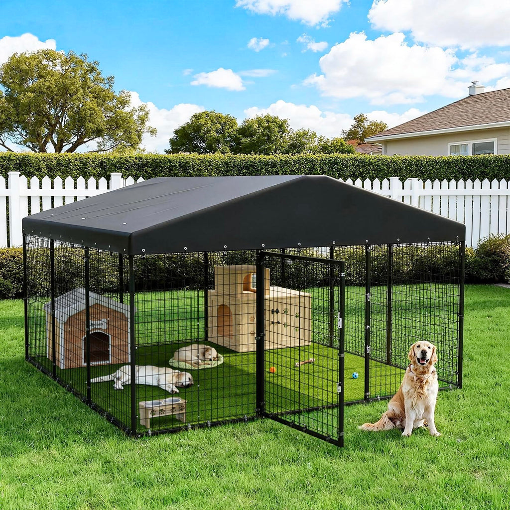 10 x 10 x 6 FT Outdoor Dog Kennel K9453